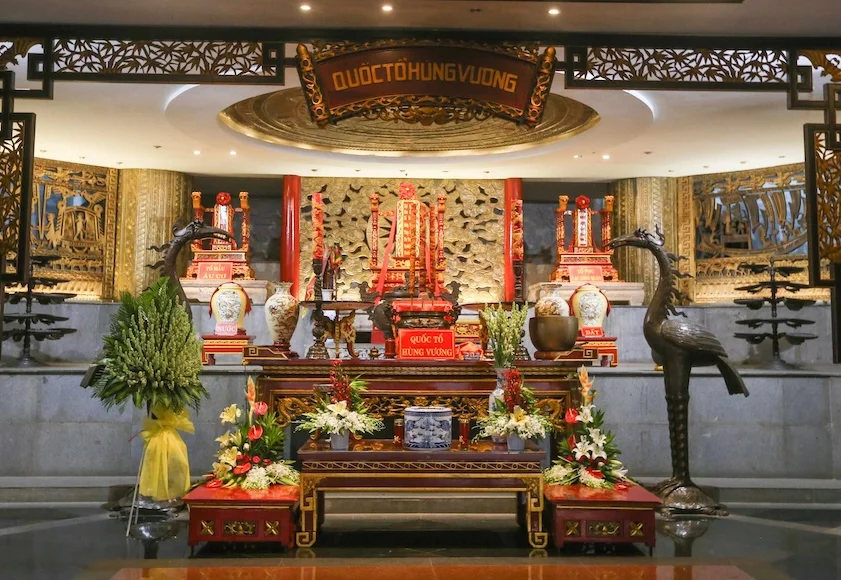 Gian thờ Quốc tổ Hùng Vương tại Công viên Lịch sử Văn hóa Dân tộc Quận 9
