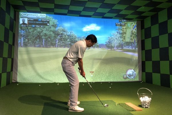 Sân tập Golf 3D trong nhà ứng dụng công nghệ tiên tiến