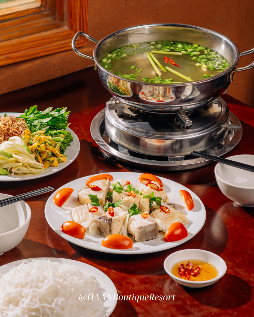 Món lẩu cá HAAN Butique Resort